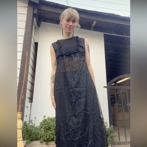 Sheer Black Country witch dress